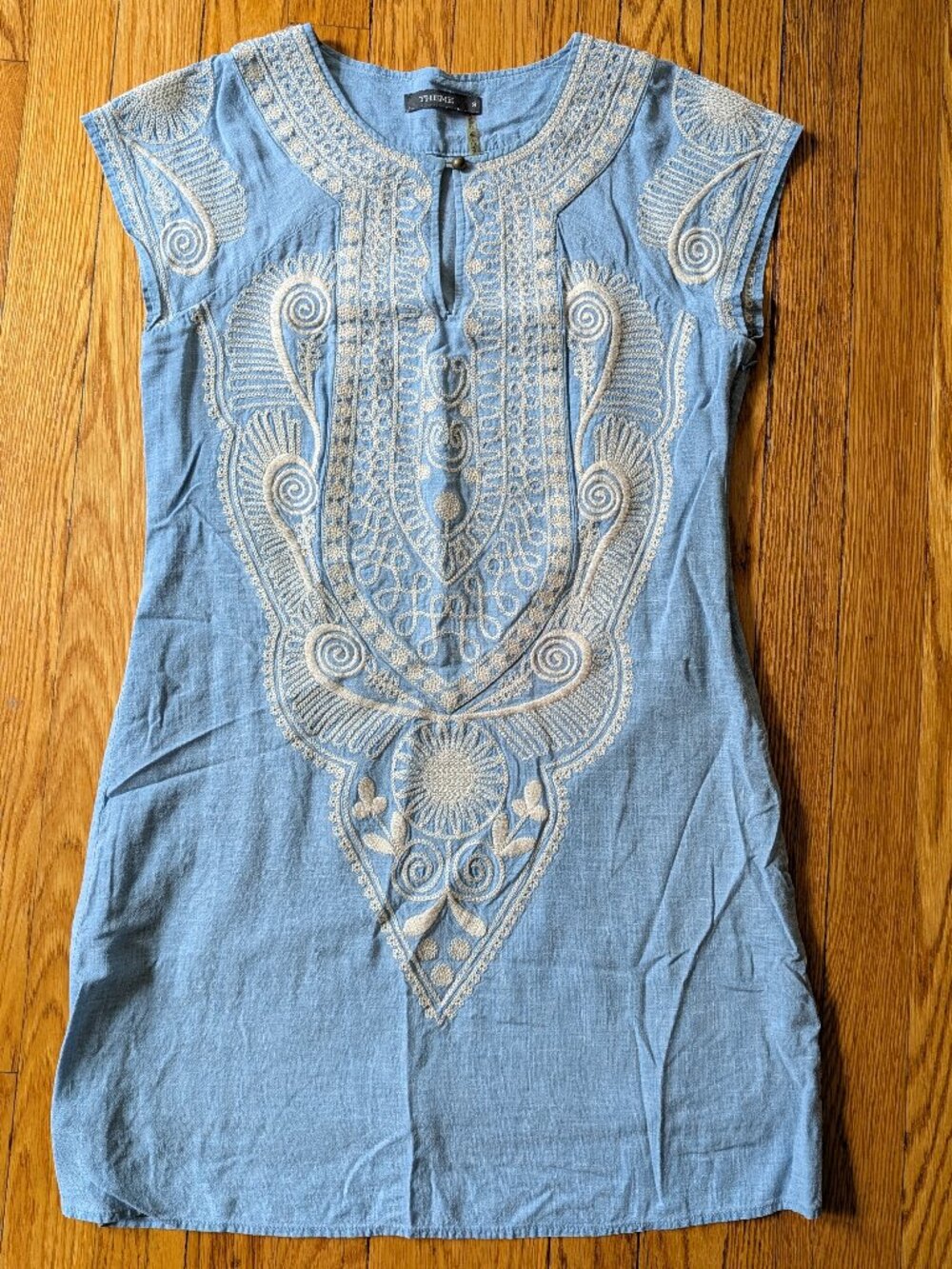 Theme Short Embroidered Dress
